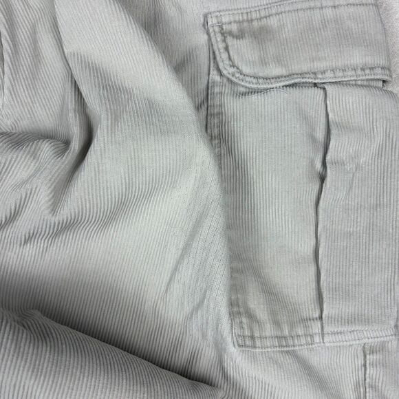 Vintage 90s Y2K Levi’s SilverTab Corduroy Cargo Pants 38x32 Gray Baggy Oversized - Picture 3 of 9